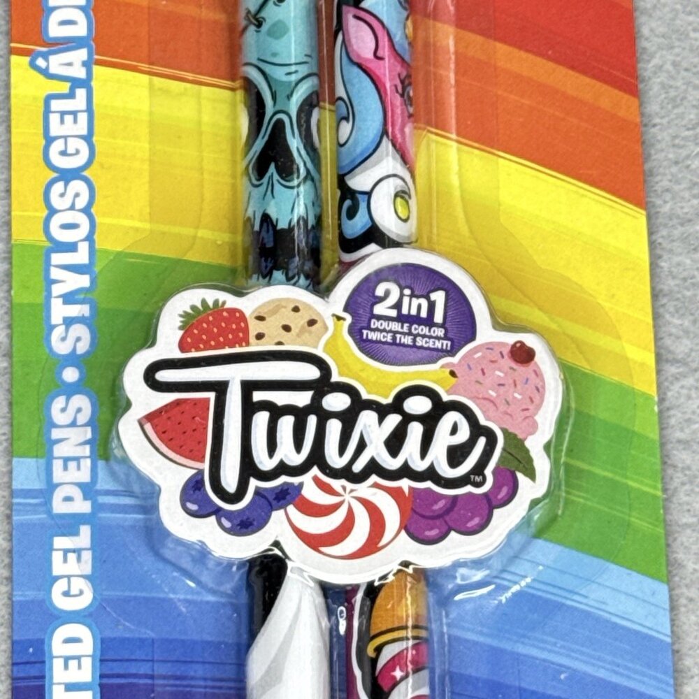 Twixie Scented Gel Pens 2 Packs Twin Tips 4 Bright Bold Colors Kangaru 2018 - Picture 3 of 8